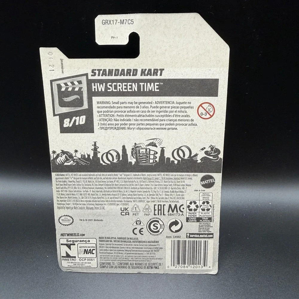 Hot Wheels HW Screen Time 1:64 Mario Kart  Standard Kart Mario